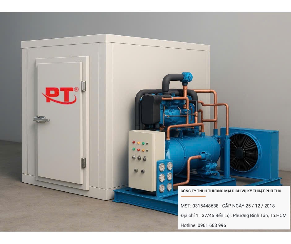 Kho đông mini thiết kế nhỏ gọn, tiết kiệm diện tích cho nhà hàng